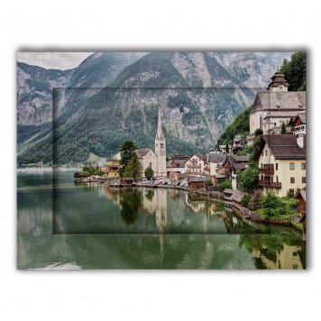 Картина с дорисовкой на раме Гальштат Австрия 60 х 80 см  см