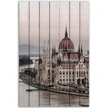 Картина на досках Будапешт 100 х 150 см