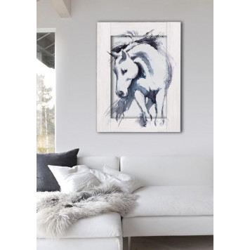 Картина с дорисовкой на раме Лошадь 60 х 80 см-1