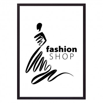 Скандинавский постер Fashion shop 50 х 70 см