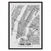 Карта Нью-Йорк 21 х 30 см