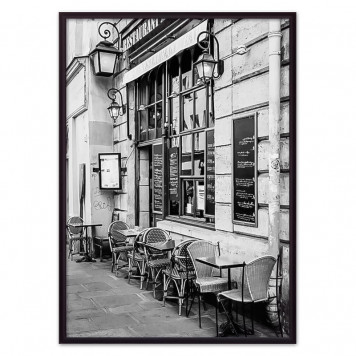 Скандинавский постер Кафе в Париже 21 х 30 см-3