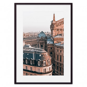 Скандинавский постер Крыши Париж 21 х 30 см-1