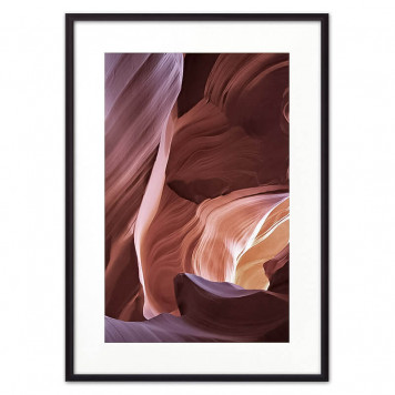 Скандинавский постер Красные песчаные пещеры 21 х 30 см