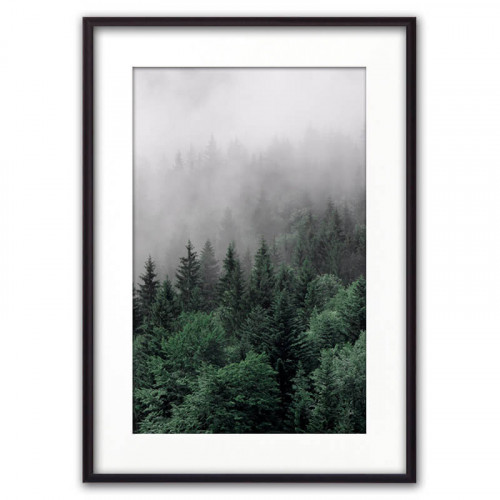 Бирюзовый лес 40 х 60 см скандинавский постер