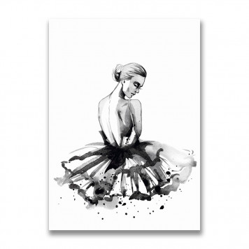 Картина на холсте Балерина №1 50х70 50 х 70 см