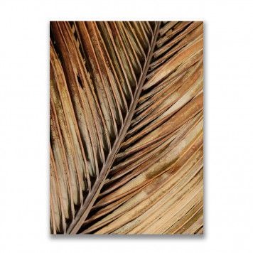 Картина на холсте Золотой лист пальмы 50 х 70 см