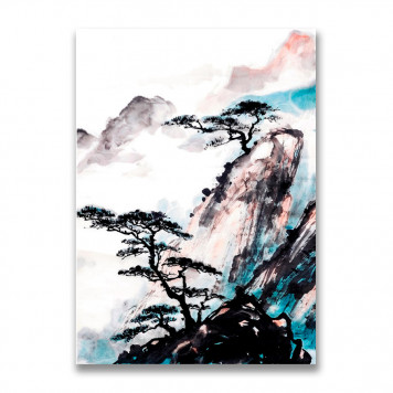 Картина на холсте Японская живопись №2 50 х 70 см