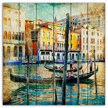 Картина на досках Венеция 40 х 40 см