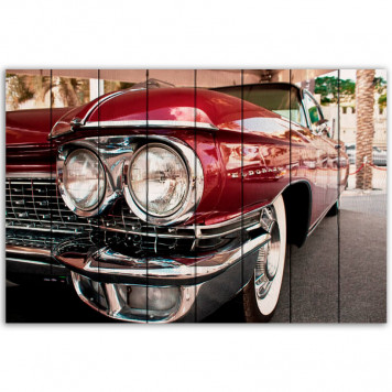 Картина на досках Cadillac Eldorado 60 х 90 см