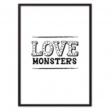 Постер Love monsters 40 х 60 см