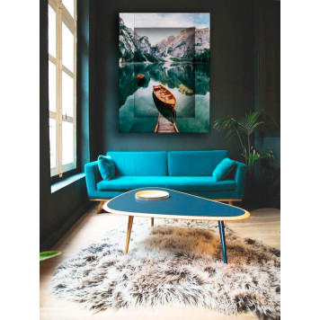 Картина с дорисовкой на раме Озеро Брайес 60 х 80 см-1
