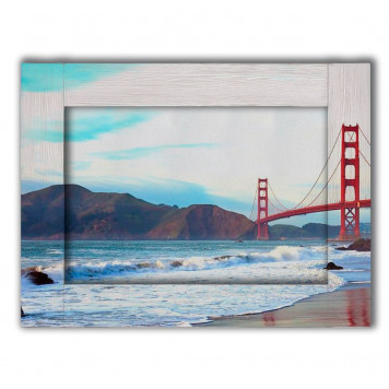 Картина с дорисовкой на раме Мост Сан-Франциско 60 х 80 см